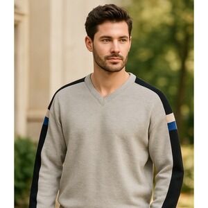JCrew Sport Sweater‎ SZ Large Wool Y2K Minimalist Timeless Thick